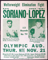 LOPEZ, ERNIE "INDIAN RED"-RAUL SORIANO ON SITE POSTER (1969)