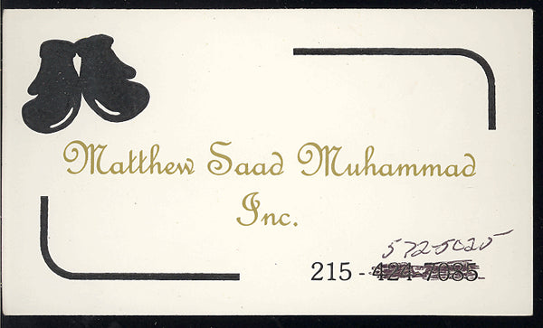 MUHAMMAD, MATTHEW SAAD BUSINESS CARD