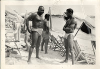 ROBINSON, SUGAR RAY & GEORGE GAINSFORD ORIGINAL PHOTO (IN FRANCE)