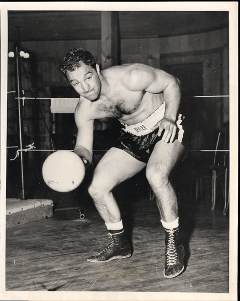 MARCIANO, ROCKY TRAINING PHOTO (1953-TRAINING FOR WALCOTT)