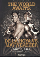 MAYWEATHER, JR., FLOYD-OSCAR DE LA HOYA OFFICIAL PROGRAM (2007)