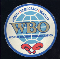 WBO (WORLD BOXING ORGANIZATION) STICKER