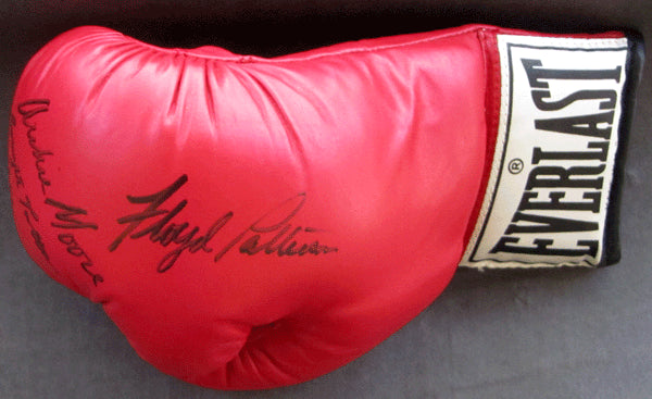 PATTERSON, FLOYD & ARCHIE MOORE SIGNED GLOVE