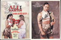 ALI, LAILA-CHRISTY MARTIN SIGNED OFFICIAL PROGRAM (2003-SIGNED BY ALI)