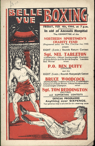 TARLETON, NEL-BEN DUFFY & BRUCE WOODCOCK-TOM REDDINGTON OFFICIAL PROGRAM (1944)