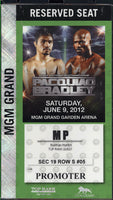 PACQUIAO, MANNY-TIMOTHY BRADLEY CREDENTIAL (2012)