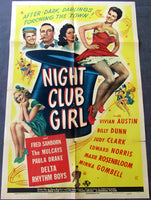 ROSENBLOOM, MAXIE MOVIE POSTER (NIGHT CLUB GIRL-1945)
