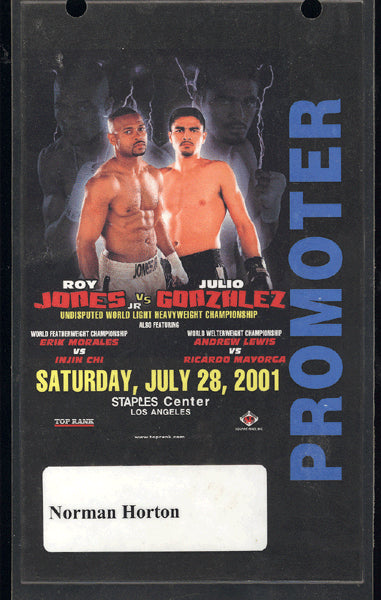 JONES, JR., ROY-JULIO GONZALEZ CREDENTIAL (2001)