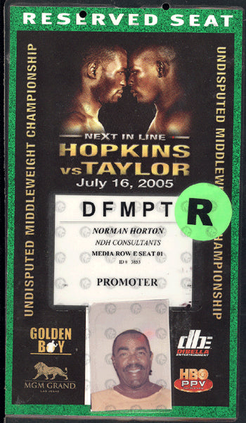 HOPKINS, BERNARD-JERMAIN TAYLOR I CREDENTIAL (2005)