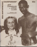 CHANDLER, JEFF-JORGE LUJAN OFFICIAL PROGRAM (1981)