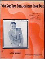 BAER, MAX ORIGINAL SHEET MUSIC (1934-AS CHAMPION)