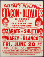 OLIVARES, RUBEN-BOBBY CHACON II ON SITE POSTER /BROADSIDE (1975)