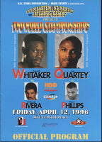 WHITAKER, PERNELL-WILFREDO RIVERA OFFICIAL PROGRAM (1996)