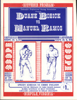 BOBICK, DUANE-MANUEL RAMOS OFFICIAL PROGRAM (1973)