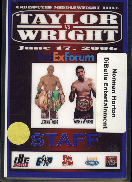 TAYLOR, JERMAIN-WINKY WRIGHT CREDENTIAL (2006)