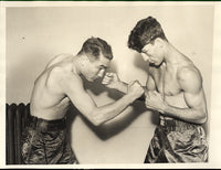 BATTALINO, BAT-ANDRE ROUTIS WIRE PHOTO (SQUARING OFF-1929)