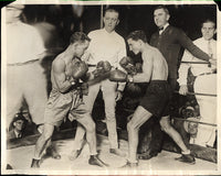 LA BARBA, FIDEL-FRANKIE GENARO WIRE PHOTO (1925-SQUARING OFF)