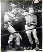 GRAZIANO, ROCKY-CHARLIE FUSARI LARGE FORMAT WIRE PHOTO (1949)