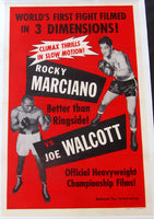 MARCIANO, ROCKY-JERSEY JOE WALCOTT I FIGHT FILM POSTER (1952)