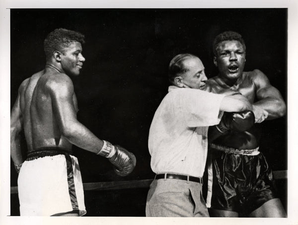 PATTERSON, FLOYD-TOMMY "HURRICAN" JACKSON II WIRE PHOTO (1957)