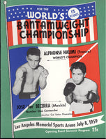 HALIMI, ALPHONSE-JOSE BECERRA OFFICIAL PROGRAM (1959)