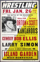 KANGAROOS, THE FABULOUS-BOB ORTON & GREAT SCOTT ON SITE POSTER (WRESTLING-1962)