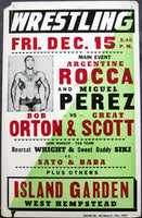ROCCA, ANTONINO & MIGUEL PEREZ-BOB ORTON & GREAT SCOTT (1962-WRESTLING)
