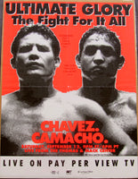 CHAVEZ, JULIO CESAR-HECTOR CAMACHO PAY PER VIEW POSTER (1992)