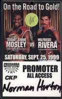 MOSLEY, SUGAR SHANE-WILFREDO RIVERA CREDENTIAL (1999)