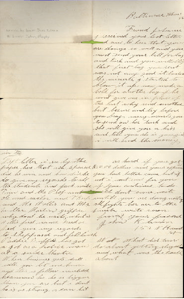 KILRAIN, JAKE HAND WRITTEN & SIGNED LETTER (1886)