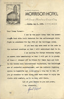 ROOT, JACK SIGNED LETTER (1939)