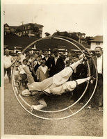 LEONARD, BENNY WIRE PHOTO (1930-AT SCHMELING'S TRAINING CAMP)