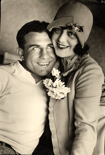 LABARBA, FIDEL & WIFE ANTIQUE PHOTOGRAPH (1928)