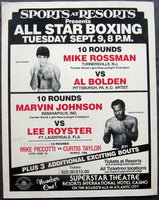 ROSSMAN, MIKE-AL BOLDEN & MARVIN JOHNSON-DAVID LEE ROYSTER ON SITE POSTER (1980)