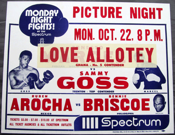 BRISCOE, BENNIE-RUBEN AROCHA ON SITE POSTER (1973)