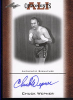 WEPNER, CHUCK SIGNED ALI OPPONENTS LEAF CARD (2010)