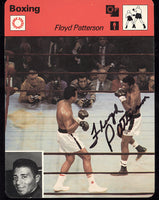 PATTERSON, FLOYD SIGNED ITALIAN BOXING CARD