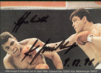 MILDENBERGER, KARL SIGNED PHOTO CARD (FIGHTING ALI)