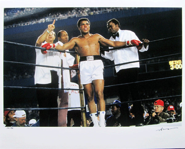 ALI, MUHAMMAD-KEN NORTON III NEIL LEIFER LIMITED EDITION PHOTOGRAPH (1976)