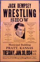 DEMPSEY, JACK ON SITE POSTER (1934-AS WRESTLING REFEREE)