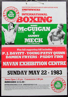 MCGUIGAN, BARRY-SAMMY MECK ON SITE POSTER (1983)