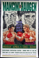 MANCINI, RAY "BOOM BOOM"-GREG HAUGEN ON SITE POSTER (1992)