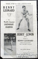 LEONARD, BENNY BROADSIDE (THEATRICAL-1917)