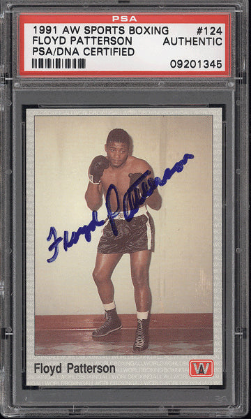 PATTERSON, FLOYD SIGNED A & W SPORTS CARD (1991-PSA/DNA)