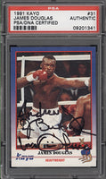DOUGLAS, JAMES "BUSTER" SIGNED KAYO CARD (1991-PSA/DNA AUTHENTICATED)