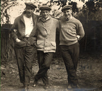 CLABBY, JIMMY ANTIQUE PHOTO (WITH TRAINER-CIRCA 1911)