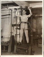 CARPENTIER, GEORGES WIRE PHOTO (1932-TRAINING FOR COMEBACK)