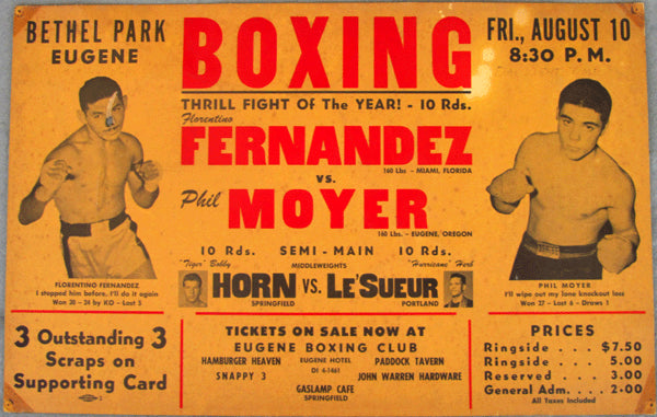 FERNANDEZ, FLORENTION-PHIL MOYER ON SITE POSTER (1962)