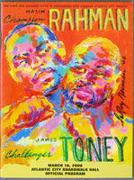 RAHMAN, HASIM-JAMES TONEY OFFICIAL PROGRAM (2006)