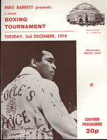 ALI, MUHAMMAD EXHIBITION PROGRAM (1974)